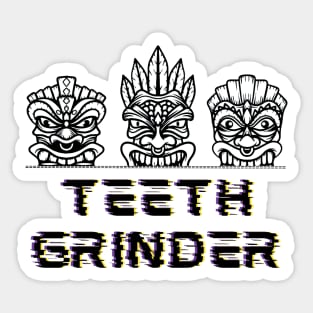 Teethgrinder Tiki Masks Sticker